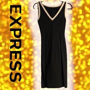 - 🔥🔥🔥2/60$🔥🔥🔥Sexy EXPRESS Black Mid length Sleeveless Dress (Sz 2)